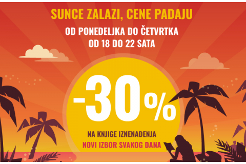 Kad sunce zađe, knjige vas zovu: Letnji popusti stižu u večernjim satima