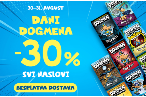 Povodom godišnjice izlaska prve knjige, svi naslovi iz serijala „Dogmen“ na dvodnevnom  popustu, uz besplatnu dostavu