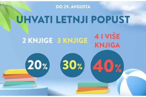 Letnji Mix & Match: Složite svoj idealan paket uz popuste do 40%, što više knjiga, to je popust veći