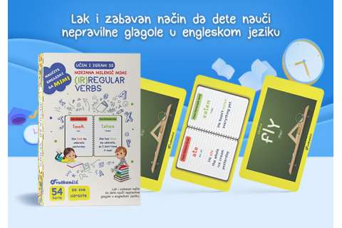 Edukativne karte „Učim i igram se – (Ir)regular Verbs“ Mirjane Milenić Mimi u prodaji