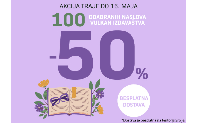Vulkanovih 100 najčitanijih naslova na popustu od 50%