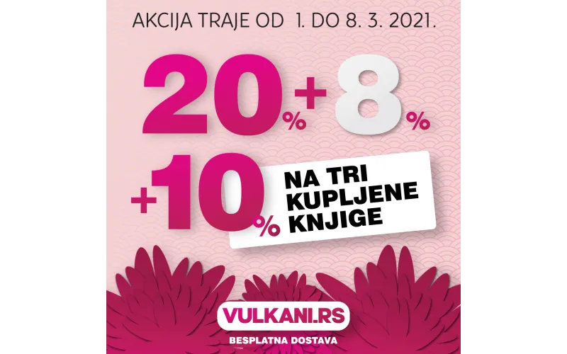 Samo na sajtu Vulkan Izdavaštva - Popust 20%+8%+10% na tri kupljene knjige, uz besplatnu dostavu!