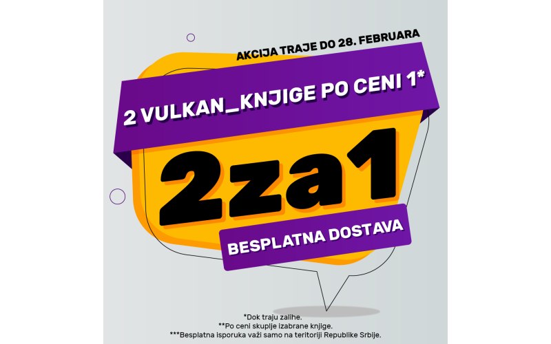 Dve knjige po ceni jedne samo na sajtu vulkani.rs