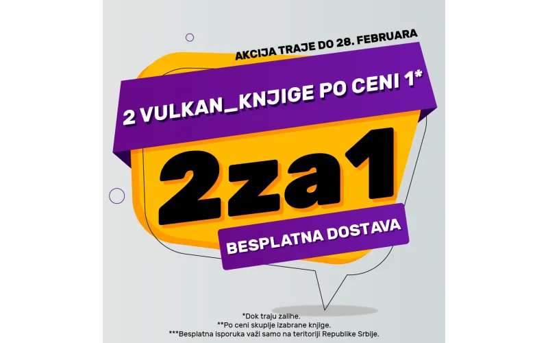 Dve knjige po ceni jedne samo na sajtu vulkani.rs