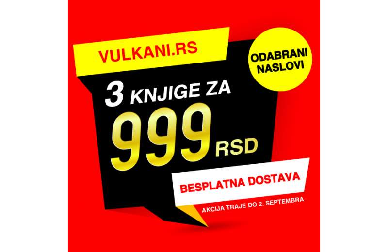 Nova Vulkan akcija: 3 knjige za 999 dinara