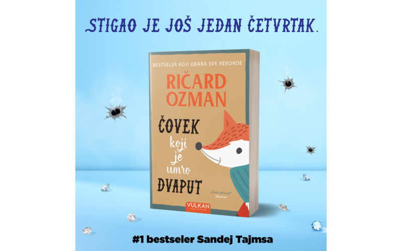 Bestseler „Čovek koji je umro dvaput“ Ričarda Ozmana u prodaji