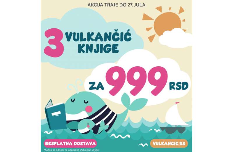 Najlepša Vulkančić akcija: 3 knjige za 999 dinara