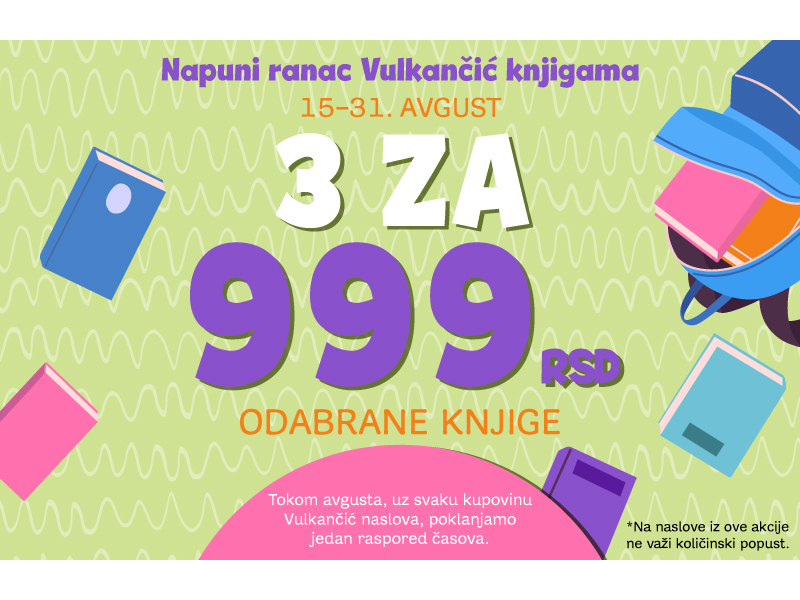 Napunite ranac „Vulkančićem“: Tri naslova iz odabrane ponude knjiga za decu za samo 999 dinara plus poklon iznenađenja