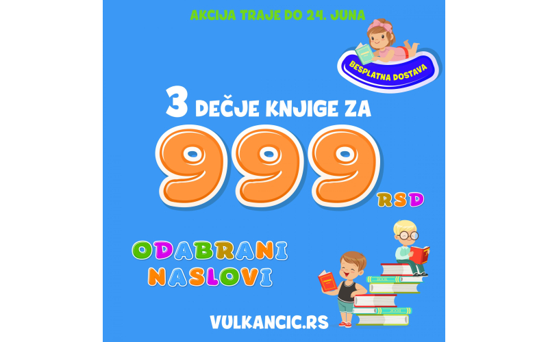 Nova Vulkančić letnja akcija: 3 knjige za 999 rsd