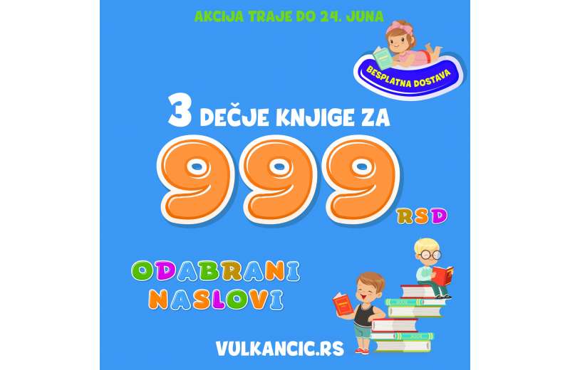 Nova Vulkančić letnja akcija: 3 knjige za 999 rsd