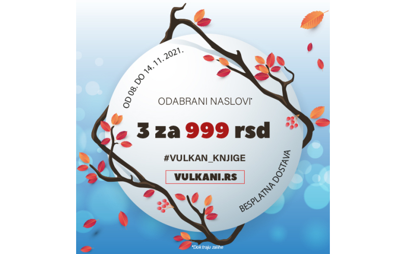 Nova jesenja Vulkanova akcija: 3 knjige za 999 dinara