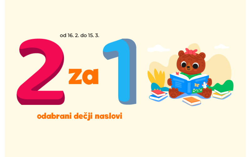 Dve knjige po ceni jedne: Više od 100 naslova za mališane