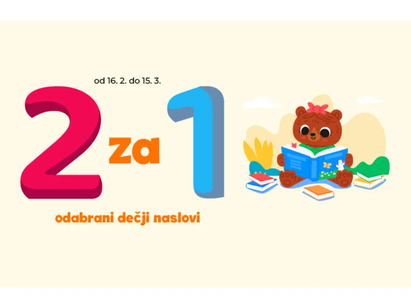 Dve knjige po ceni jedne: Više od 100 naslova za mališane