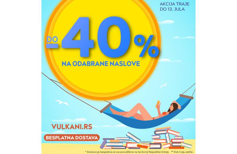 Leto je lepše uz Vulkan knjige: Popusti i do 40% samo na sajtu vulkani.rs