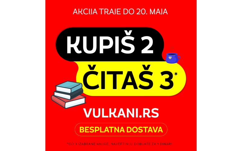 Nova akcija Vulkan izdavaštva: Kupite 3 knjige po ceni 2