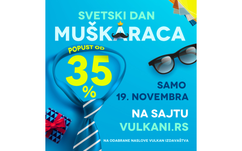 Neverovatan popust na odabrane naslove povodom Svetskog dana muškaraca