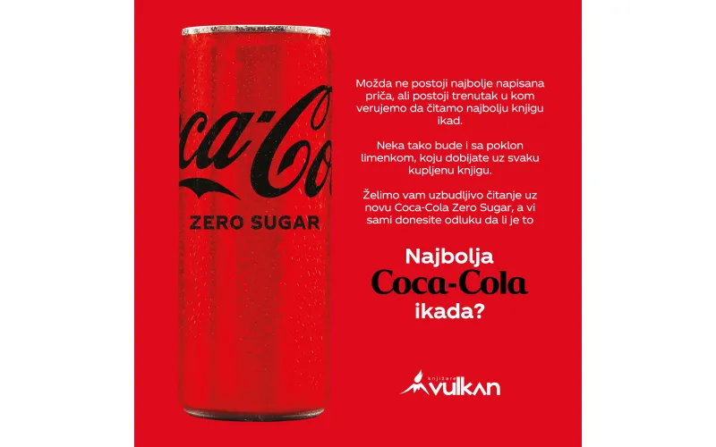 Vulkan izdavaštvo i Coca-Cola Zero Sugar letnja poklon-akcija!