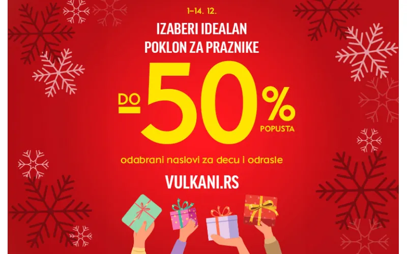 Vulkanova praznična selekcija: Odabrane knjige po posebnim cenama