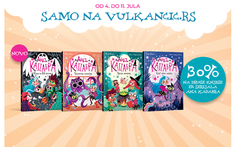 Specijalna akcija povodom objavljivanja nove knjige iz serijala „Ana Kadabra“  – „Žurka za Noć veštica“