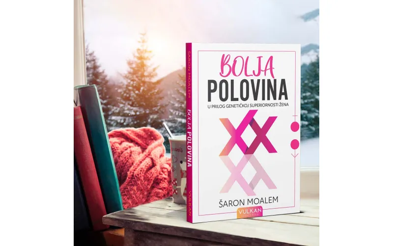 Knjiga „Bolja polovina: u prilog genetičkoj superiornosti žena“ autora Šarona Moalema u prodaji