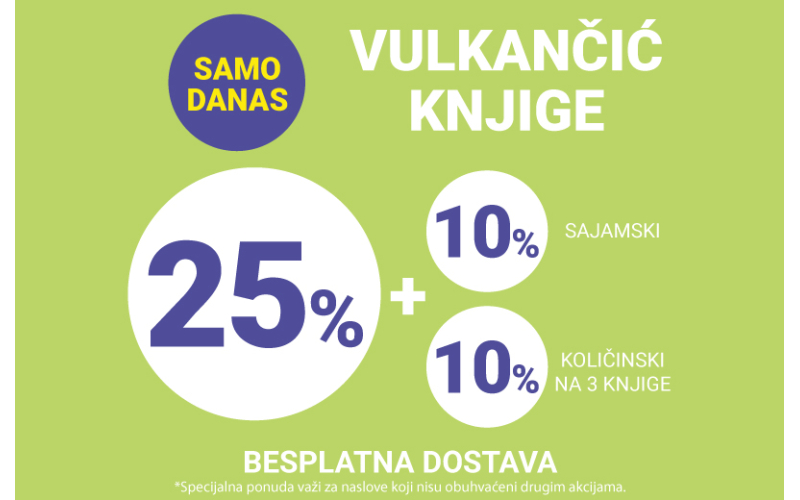 Vulkančić knjige na specijalnoj sajamskoj onlajn-akciji