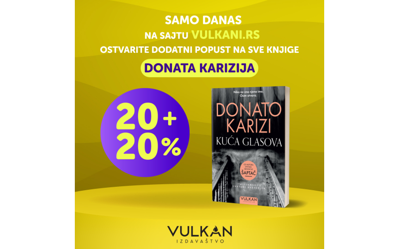 Dnevna akcija za sve ljubitelje knjiga Donata Karizija