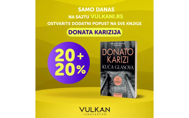 Dnevna akcija za sve ljubitelje knjiga Donata Karizija