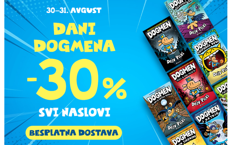 Povodom godišnjice izlaska prve knjige, svi naslovi iz serijala „Dogmen“ na dvodnevnom  popustu, uz besplatnu dostavu