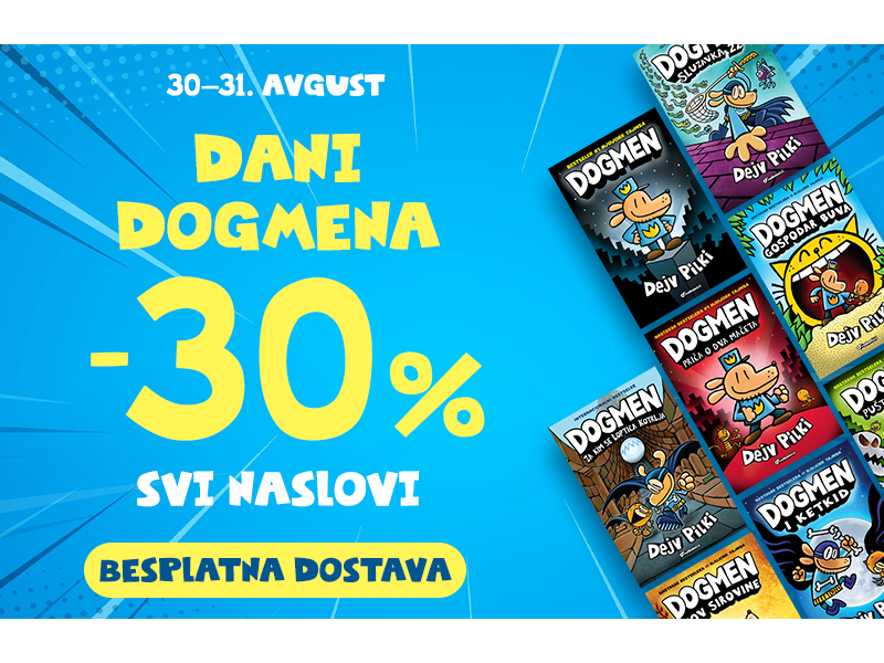 Povodom godišnjice izlaska prve knjige, svi naslovi iz serijala „Dogmen“ na dvodnevnom  popustu, uz besplatnu dostavu