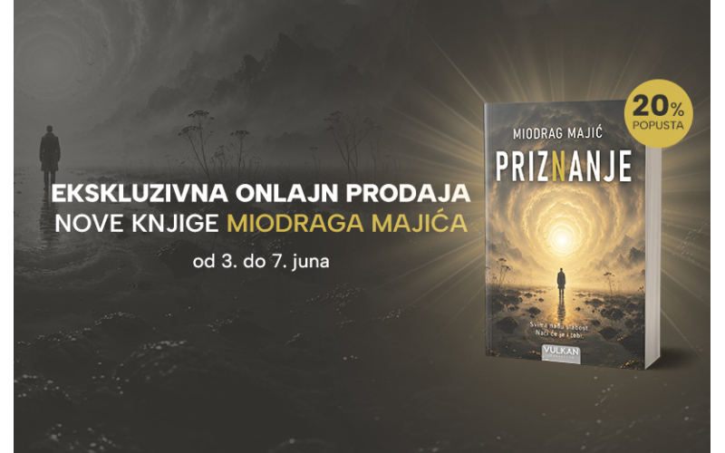 „Priznanje” Miodraga Majića u prodaji - Eksluzivno samo na vulkani.rs
