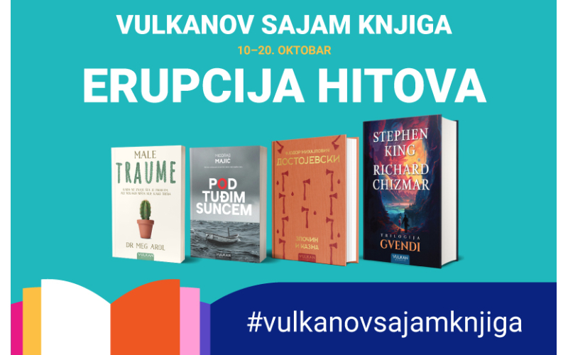 Počinje Vulkanov sajam knjiga – promotivne cene i popusti do 70%
