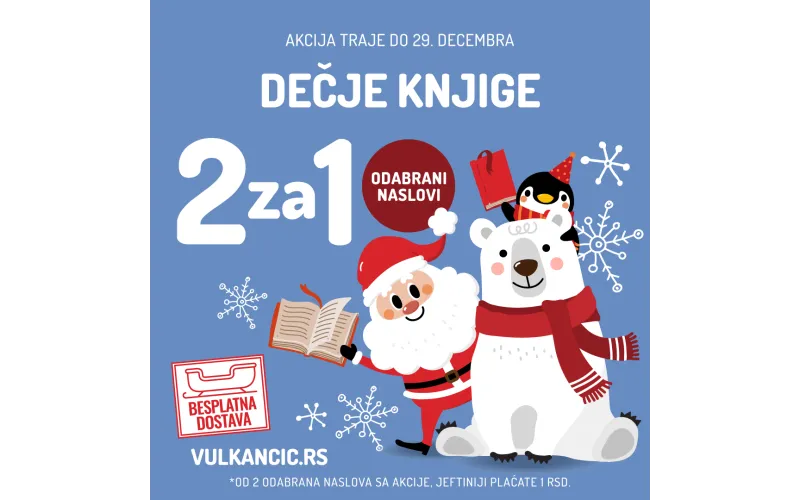 Sjajna novogodišnja ponuda: Kupiš 1, čitaš 2 Vulkančić knjige