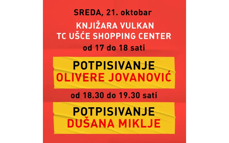 POTPISIVANJE KNJIGA OLIVERE JOVANOVIĆ I DUŠANA MILKJE