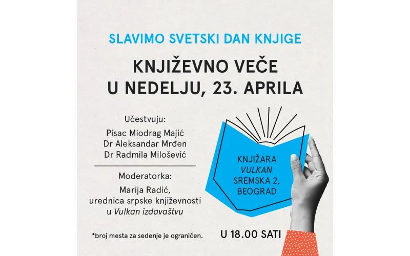 Književno veče povodom Svetskog dana knjige