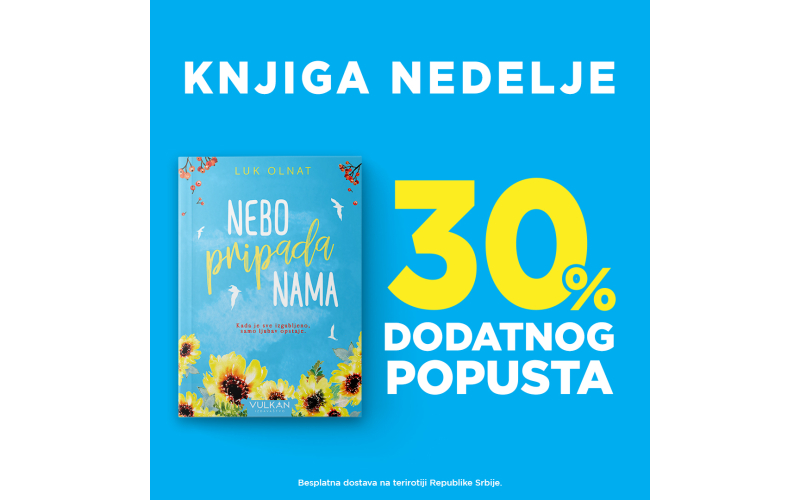 Ljubavna drama „Nebo pripada nama” Luka Olnata – knjiga nedelje Vulkan izdavaštva