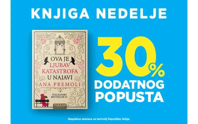 Ljubavni roman Ane Premoli „Ova je ljubav katastrofa u najavi“ – knjiga nedelje Vulkan izdavaštva