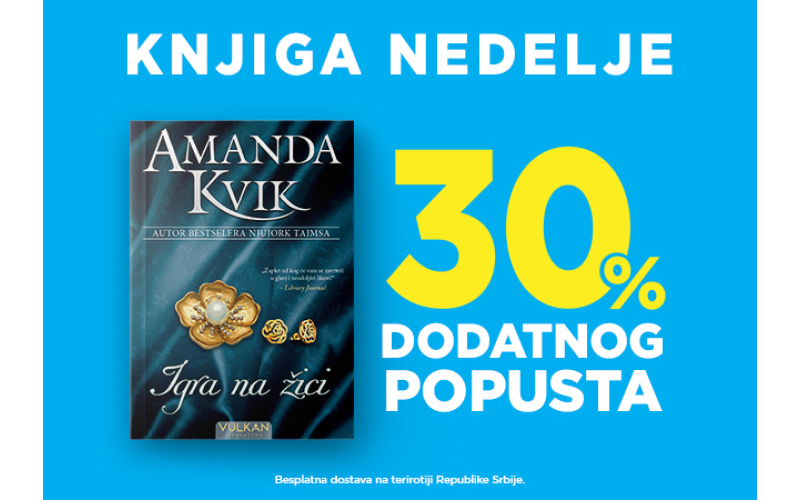 Istorijsko-ljubavni roman „Igra na žici“ Amande Kvik – knjiga nedelje Vulkan izdavaštva