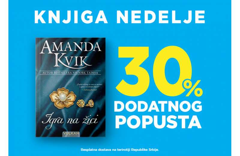 Istorijsko-ljubavni roman „Igra na žici“ Amande Kvik – knjiga nedelje Vulkan izdavaštva