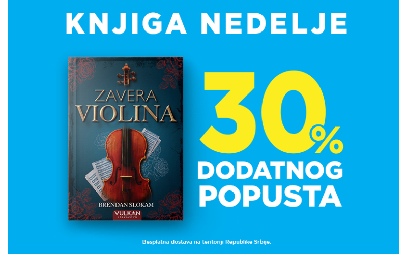 Istorijski triler Brendana Slokama „Zavera violina“ – knjiga nedelje Vulkan izdavaštva