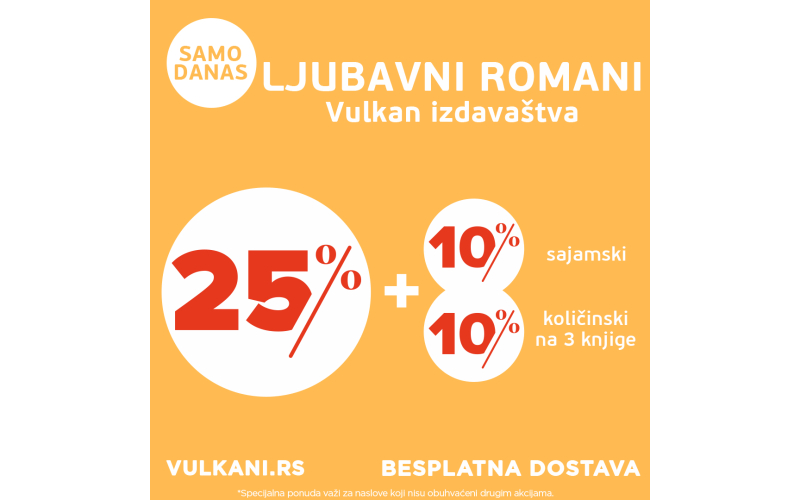 Vulkanovi ljubavni romani na specijalnoj sajamskoj onlajn-akciji