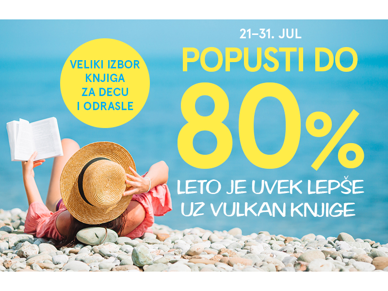 Leto je pravo vreme za čitanje: Vulkan knjige na popustu do 80% samo na sajtu vulkani.rs
