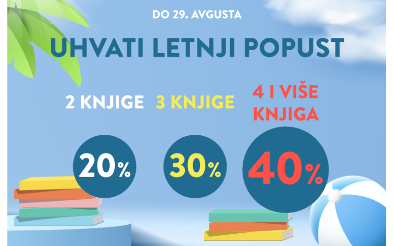 Letnji Mix & Match: Složite svoj idealan paket uz popuste do 40%, što više knjiga, to je popust veći