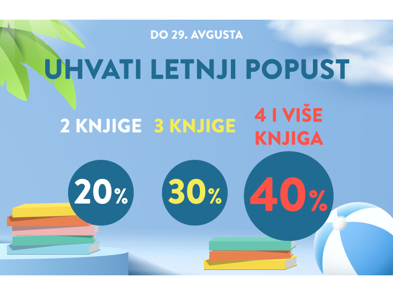 Letnji Mix & Match: Složite svoj idealan paket uz popuste do 40%, što više knjiga, to je popust veći