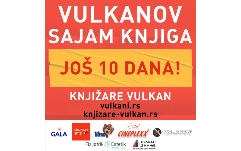 Još 10 dana do Vulkanovog sajma knjiga!