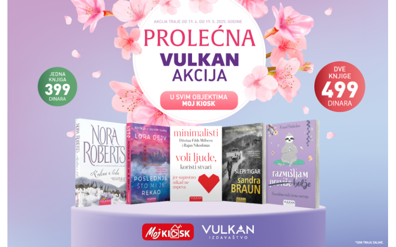 Vulkan izdavaštvo i Moj kiosk najavljuju veliku prolećnu akciju koja se ne propušta