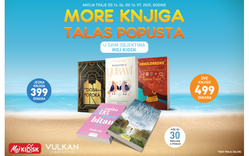 Velika letnja akcija u objektima „Moj kiosk“: „Vulkanove“ knjige po sjajnim cenama