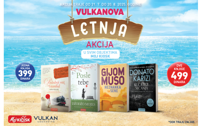 Predah od vrućine počinje među koricama: Posebna ponuda „Vulkan knjiga“ samo u objektima „Moj kiosk“