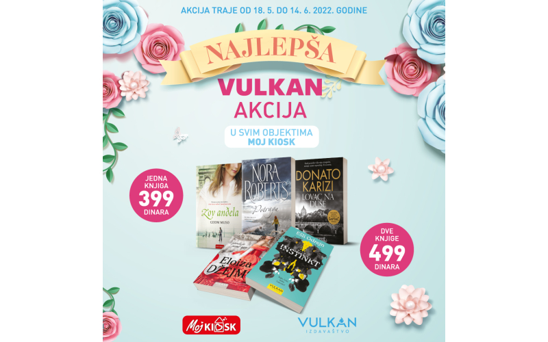 Erupcija Vulkanovih bestselera u objektima Moj kiosk