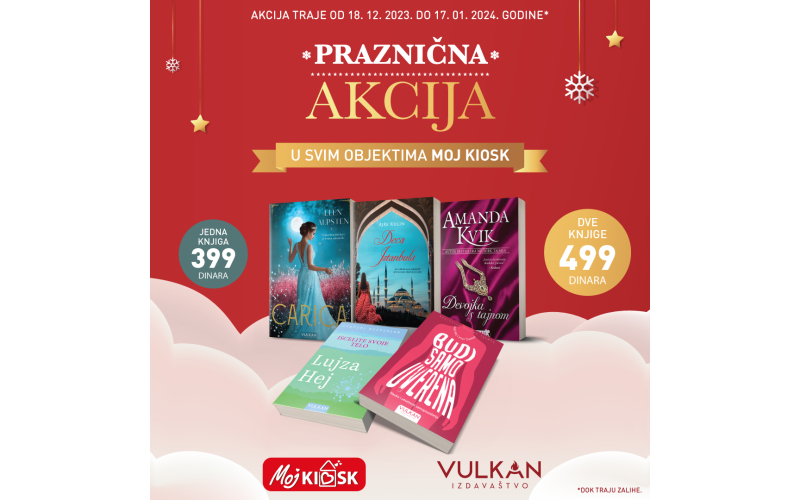 Velika praznična akcija Vulkan izdavaštva u objektima Moj kiosk