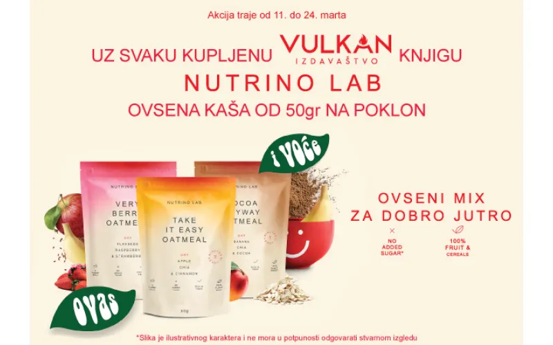 Poklon-akcija Vulkan izdavaštva i Nutrino Lab-a